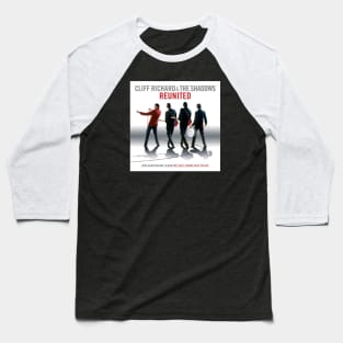 Cliff Richard and The Shadows Reunited 50Th Anniversary Album Cover Baseball T-Shirt